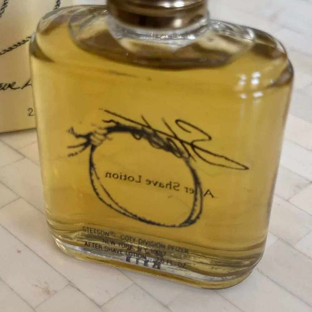 True Vtg STETSON Cologne After Shave LASSO Box Bottle NEW 2 Fl Oz FULL Coty Men